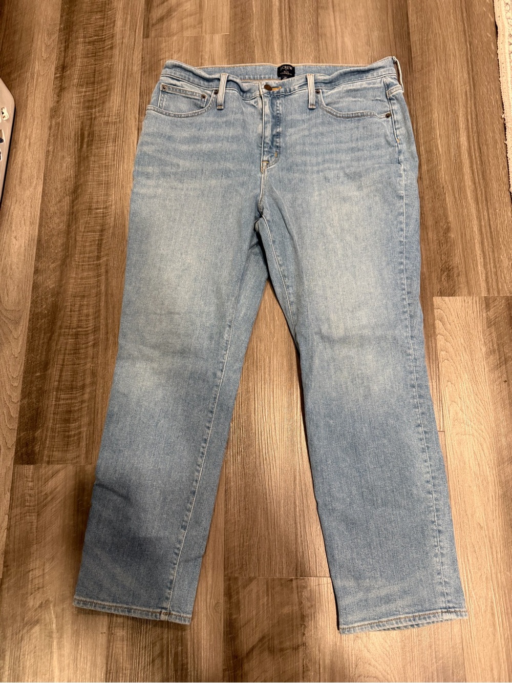 J.Crew Slim Boyfriend Jeans Light Wash Relaxed Straight Leg Women’s Size 31